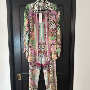 Camilla Pink and Black Animal Print Ensemble